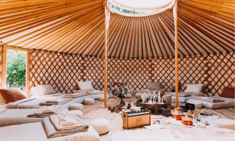 yurt psychedelic retreat